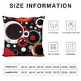 thumbnail image 5 of Nawypu  Red and Black Throw Pillow Covers Decor Decorative Throw Pillow Cover Abstract Modern Geometric Square Cushion Cases for Sofa Bed Couch, 5 of 5