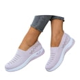 thumbnail image 2 of CAIXAI Walking Shoes for Women Orthopedic Dress Shoes for Women Lightweight Knit Upper Embroidery White Sneakers for Women Walking Anti-Skid Adjustable Upper Mary Jane Flats Hands-Free Barefoot Shoe, 2 of 5
