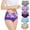 Black, variant on PMVFHDE 5-Pack Mixed Color Womens Elastic High Waisted Cotton Underwear Soft Breathable Comfortable Briefs Cotton Underwear For Women Pink,L