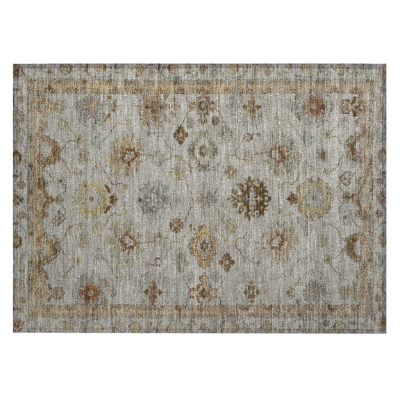 Dalyn Rugs Machine Washable Indoor/Outdoor Chantille ACN2045 Taupe 1'8" x 2'6" Rug