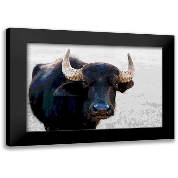 Tondini, Nico 14x11 Black Modern Framed Museum Art Print Titled - Buffalo Meets Warhol