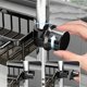 thumbnail image 4 of Black Left Type Sponge Shelf Practical Sponge Rack for Kitchen Sink Detachable Faucet Drain Shelf with Hook, 4 of 4
