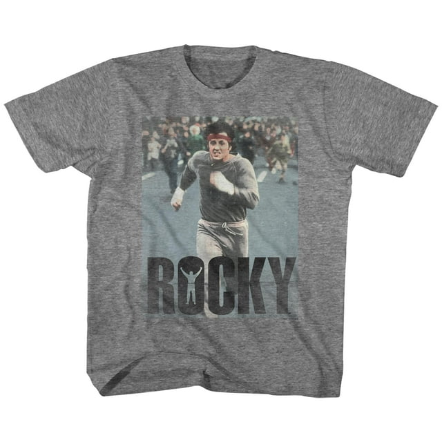 Rocky Am Doing A Run Graphite Heather Toddler T-Shirt Tee