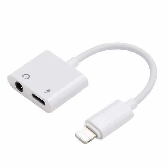 Amdohai 2 In 1 Audio Charging Adapter Lightning Adapter 3.5mm Earphone Jack AUX Audio Charger Adaptador Earphone Splitter Connector for iPhone X XS XR 8 7 Plus iOS