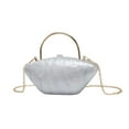 thumbnail image 2 of EHJRE Acrylic Evening Clutch Purse Practical Fashionable for Women Lady Shoulder Chain White, 2 of 9