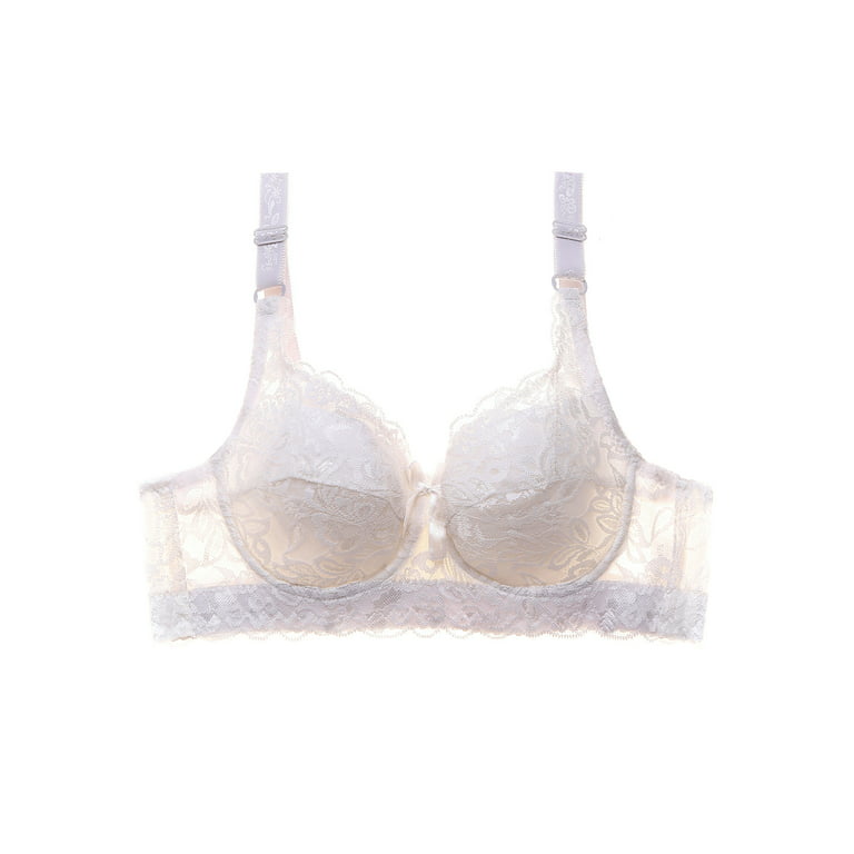 Women Lace Bra With Underwire Thin Padded Plus Size Bras 