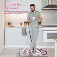 thumbnail image 3 of Butterfly Kitchen Rugs Sets of 2 Kitchen Mats for Floor Farmhouse Anti Fatigue Mats for Kitchen Floor, Daisy Floral Kitchen Rugs Non Slip Washable Comfort Mat, 18'''' x 30''''+18'''' x 48'''', Pink, 3 of 6