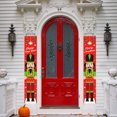 thumbnail image 4 of 1 Pair Merry Xmas Nutcracker Doorway Banner Life Size Flag Clearance Nutcracker Sunnimix Paños de cortina de puerta, 4 of 7