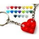 thumbnail image 1 of Heart Keyring,keychain Made With Lego Bricks Gift For Love zhangyuxiang LED, 1 of 2