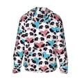 thumbnail image 2 of Goofa Heart Panda Printed Women's UPF 50+ Sun Protection Hoodie Jacket Lightweight Long Sleeve Sun Shirt for Women with Pocket Hiking Outdoor-3X-Large, 2 of 9
