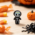 thumbnail image 4 of Resin Sugar Skull Mini Figurines Multicolor Hand Painted Skeleton Decor for Halloween Party and Micro Garden, 4 of 5
