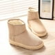 thumbnail image 2 of Botas de nieve de invierno para estudiantes femeninas, estilo coreano, cálidas, con forro polar, gruesas, planas, de algodón, botas de nieve de tubo corto de gamuza, 2 of 6