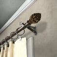 thumbnail image 2 of Wilma 13/16" Bay Window curtain rod 20"-36", 38"-72" - Cocoa,(ABay-12-7), 2 of 4