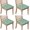 Light Green Christmas-1, variant on Light Green Christmas Tree and Snow Seat Covers for Dining Room Chairs Set Of 4,Stretch Printed Washable Chair Seat Cover with Elastic Ties and Button,Removable Waterproof Couch Cushion Covers