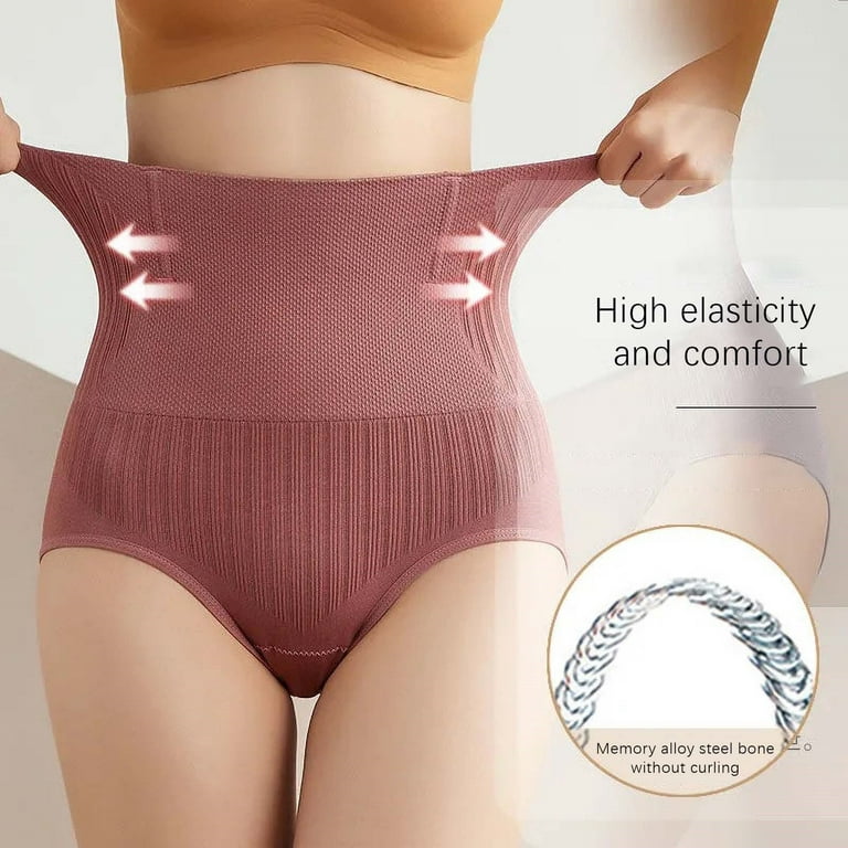 Xysaqa Women High Waisted Underwear Tummy Control Panties Graphene