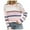 Pink, variant on Towmus Pink Womens Sweater Fall Winter Striped Sweaters Casual Trendy Sweater