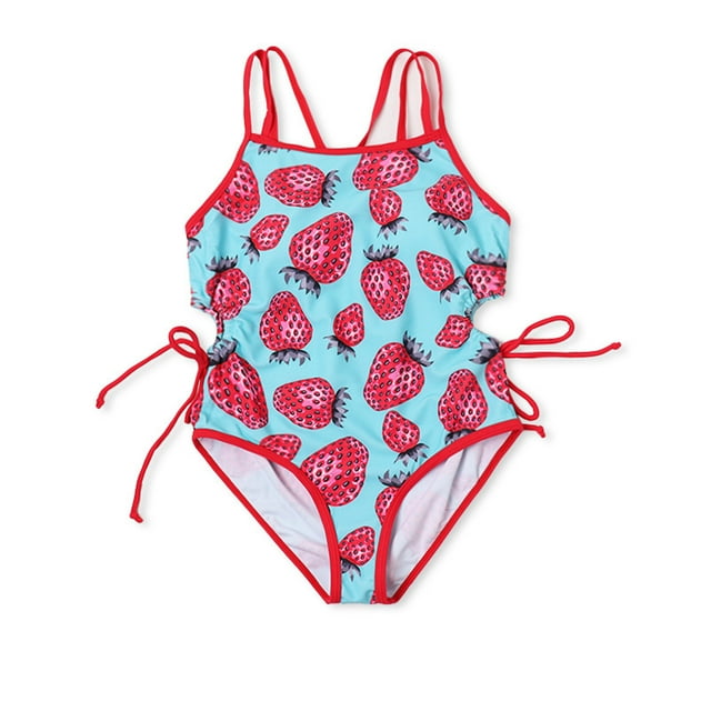 Girl Swimsuit One Piece Bathing Suits Sleeveless Summer Kids Bathing Suits Girls 8-10 Years