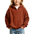 thumbnail image 6 of Enjoytime Boys Fashion Quarter Zip Hoodie Long Sleeve Knit Pullover Sweatshirt Fall Winter Soft Casual Hoodies 3-14 Years, 6 of 8