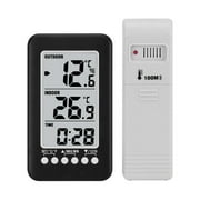 Romacci LCD / Digital Wireless Indoor/Outdoor Thermometer Clock Temperature Meter With Transmitter