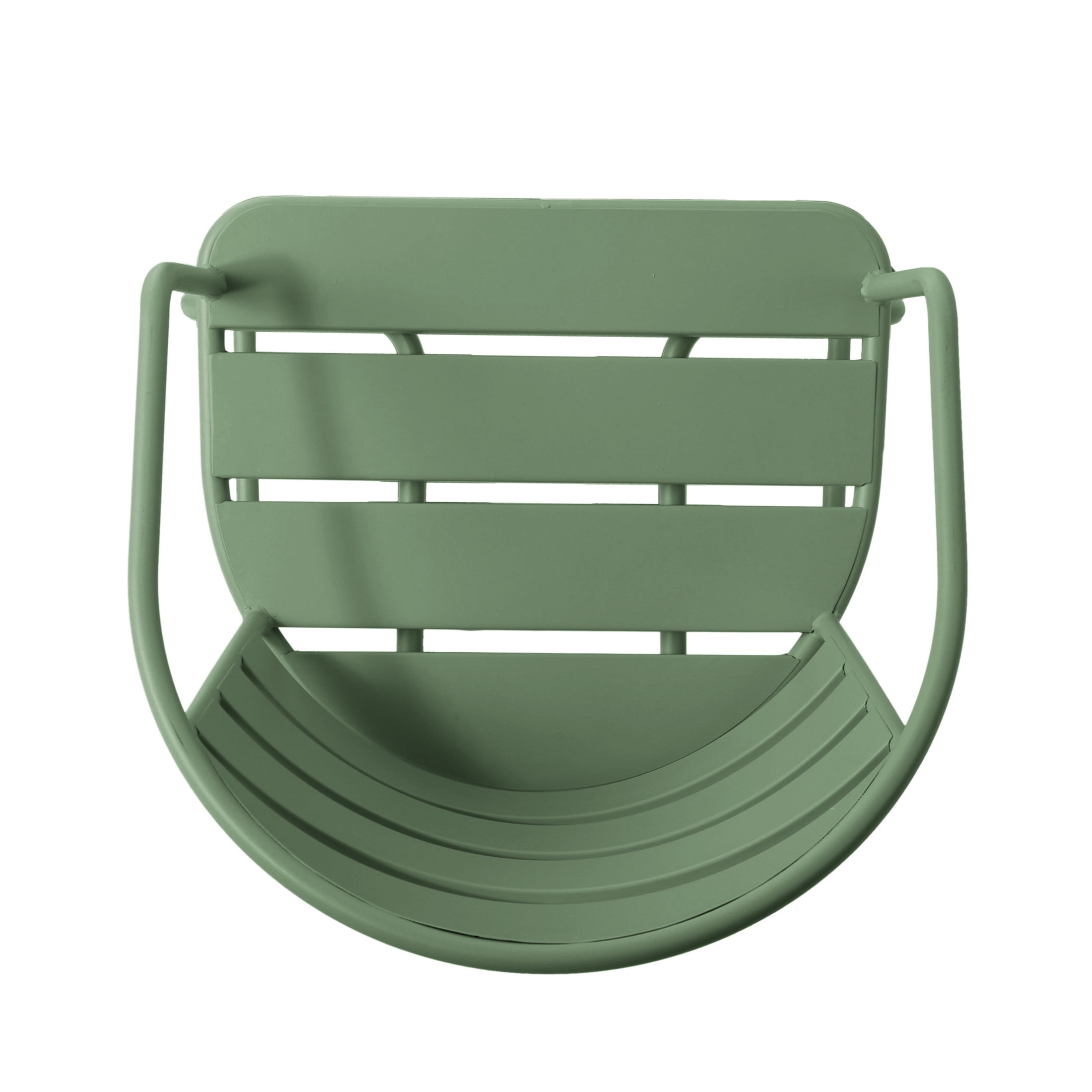 Christopher Knight Home Minimalist 3-Piece Outdoor Bistro Set, Oval Table & Slatted Chairs, Matte Dark Green