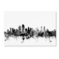 thumbnail image 2 of Trademark Fine Art "San Diego CA Skyline B&W" Canvas Art by Michael Tompsett, 2 of 4