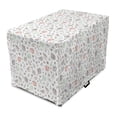 thumbnail image 1 of Fruit Dog Crate Cover, Soft Watermelon Pears Herbs Leaves Feathers Cucumber Juice Shake Apple, Easy to Use Pet Kennel Cover Small Dogs Puppies Kittens, 7 Sizes, Coral Mint Green White, by Ambesonne, 1 of 6