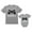 Gray, variant on Gamer Shirts For Father & Son Daughter Player 1 Player 2 Men Tee Baby Bodysuit Dad Gray Small / Baby Gray 24M (18-24M)
