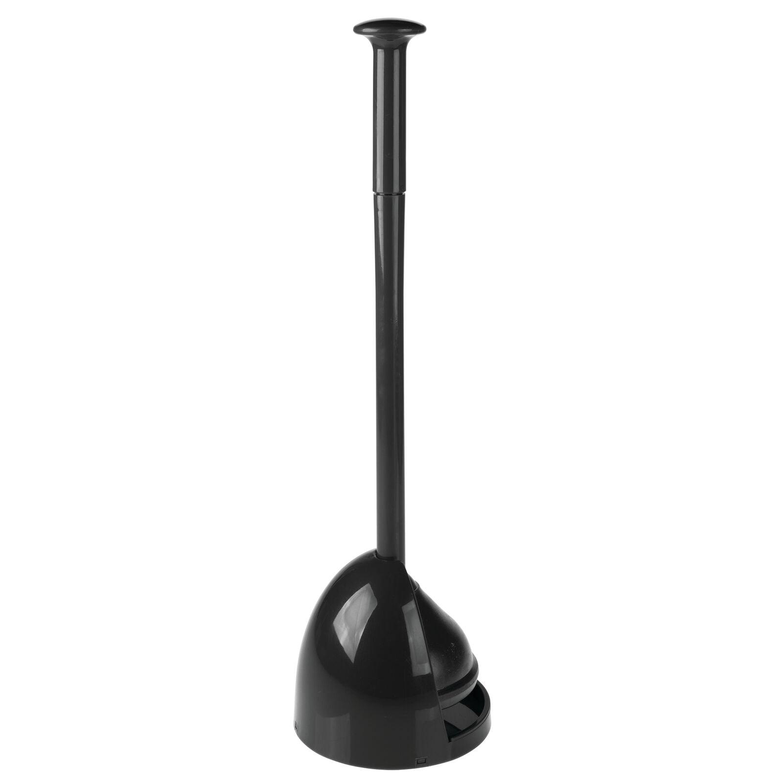 mDesign Plastic Freestanding Hideaway Toilet Bowl Plunger with Holder