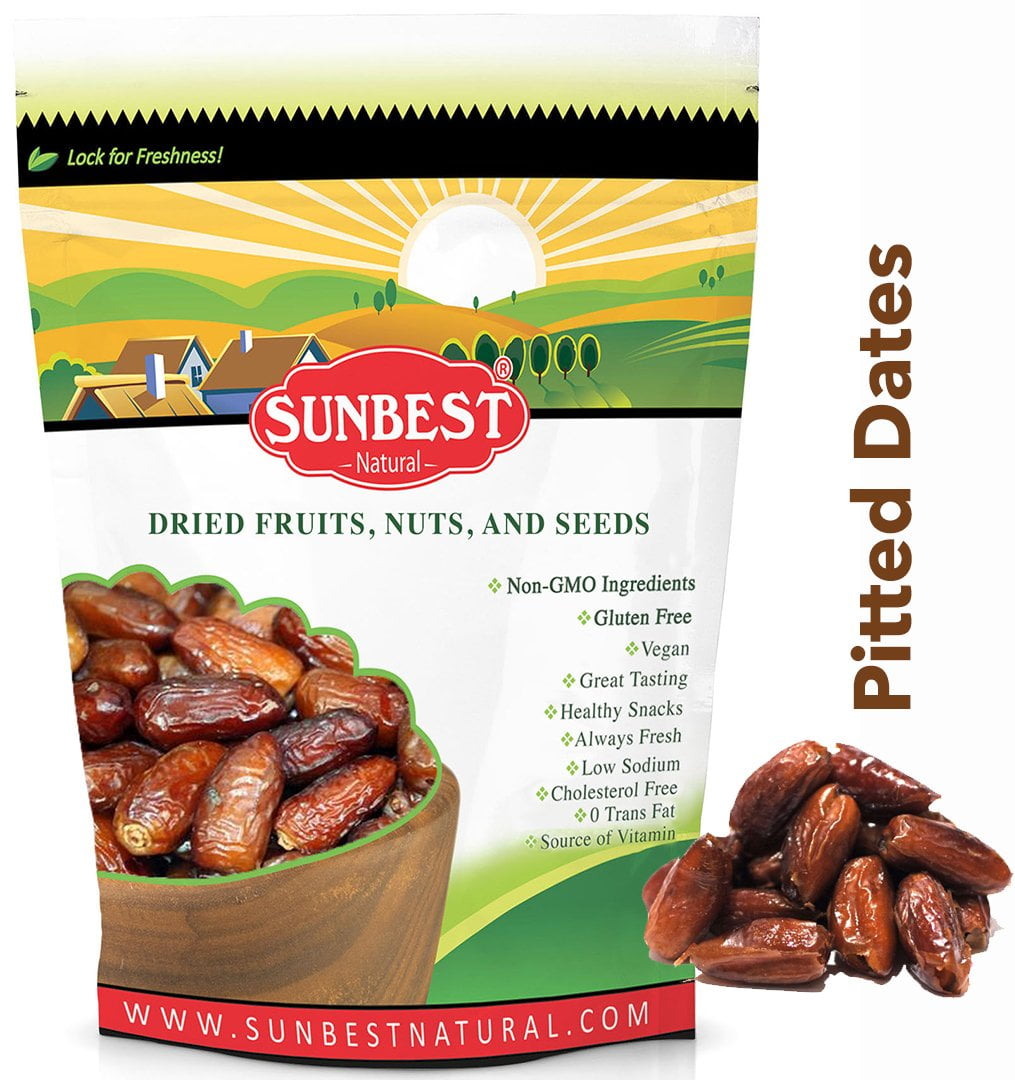 Sunbest Natural Deglet Noor Dates (Dried Pitted Dates ) 15oz