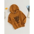 thumbnail image 3 of Bagilaanoe Little Boy Casual Hoodies Sweatshirt Long Sleeve Print Hooded Pullover 3T 4T 5T 6T 7T Kids Fall Loose Tee Tops, 3 of 7