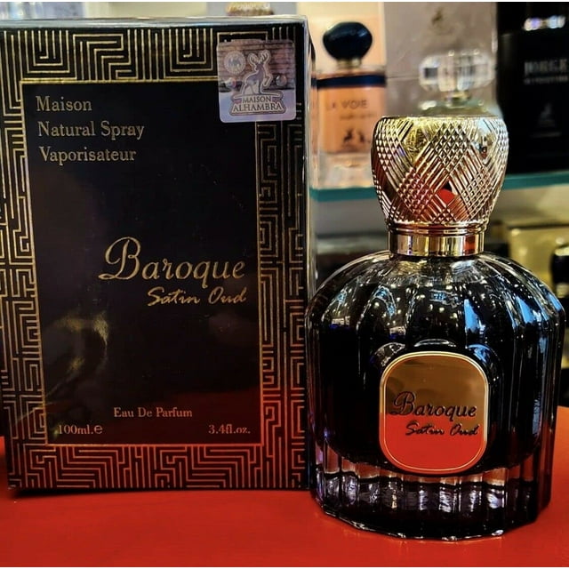 EAU DE PARFUM SPRAY MAISON ALHAMBRA BAROQUE SATIN OUD Lattafa 3.4 OZ