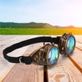 thumbnail image 2 of Gafas de caleidoscopio, gafas decorativas reflectantes con banda elástica, lentes transparentes, divertidas gafas de estilo Vintage, accesorios Almacenamiento y organización del hogar Latón antiguo Yuarrent HA028008-01, 2 of 6