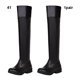 thumbnail image 5 of Sonducket Botas altas Titan cómodas y de moda de PU para cualquier ocasión, botas largas, zapatos por encima de la rodilla Accesorios de calzado negro 41, 5 of 6
