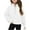 White, variant on ibuvkizy Girls Hoodies!Middle Big Girls Half Zip Crewneck Sweatshirt Long Sleeve Pullover Tops Crop Tops Kids Fleece Sweatshirts for 5-14 Years,Hot Pink