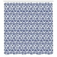 thumbnail image 3 of Ambesonne Navy Blue Shower Curtain, Vintage Ikat, 69"Wx84"L, Blue White, 3 of 3