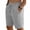 Dark Gray, variant on Men's Shorts with Pockets and Drawstrings Big and Tall Solid Color Linen Short Pants Pocket Elastic Waist Loose Exercise Beach Shorts