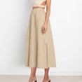 thumbnail image 5 of Skirts For Women Sevevn Womens Midi Length Skirt 2025 Business Casual Flowy A Line Skirts with Pockets Teacher Outfits High Waisted Skirts For Women, 5 of 9