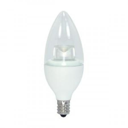 

1 PK-SATCO/NUVO 3.5W LED Candle 3000K Candelabra Base 120V (S28574)