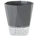 thumbnail image 4 of HONGDI Transparent Double Layer Flower Pot Plastic Self Watering Flower Pot, 4 of 8