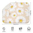thumbnail image 2 of Microfibre Drying Mat for Kitchen Daisy Flower Watercolor Dish Drying Drainer Mat Absorbent Drying Mat Washing Up for Glass, Plate & Cup 18inch X 24inch, 2 of 5
