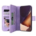 thumbnail image 6 of Dteck Crossbody Wallet Case for Samsung Galaxy Note20 Ultra, Premium PU Leather Handbag Zipper Pocket with Wrist Strap Lanyard Folio Flip Case for Galaxy Note20 Ultra,Purple, 6 of 8