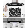 thumbnail image 4 of Large Induction Cooktop Protector Mat Western Cowboys Stove Top Covers for Electric Stove, Vintage Desert Cactus Horseshoe Black Decorative Stove Burner Cover Mats, Glass Top Stove Cover, 4 of 7