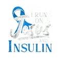 thumbnail image 2 of Camiseta con lazo azul "Corro con Jesús y la insulina" para concienciar sobre la diabetes, 2 of 7
