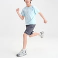 thumbnail image 2 of UYYX Boys' Clothing Sets Boys Outfits Size 7 Kids Tween Boy Clothes Casual Short Sleeve 2Pcs Shorts Summer Clothing Set, 2 of 6