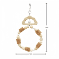 thumbnail image 2 of Natural Woven Ring Swing Bird For Parrots Chewing Perching And Playing Activity, 2 of 2