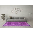 thumbnail image 3 of Ahgly Company Indoor Round Persian Purple Traditional Area Rugs, 6' Round, 3 of 4