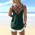 thumbnail image 4 of ALLLIST Green Trendy Tops for Women 2024 Scoop Neck Solid Sleeveless Cami Tank Tops Womens Tank Tops XXL, 4 of 6