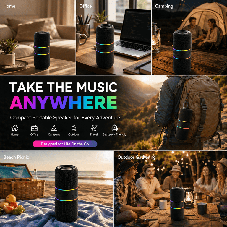 NIUTA Magnetic Split Bluetooth Speaker - Black photo 2