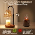 thumbnail image 6 of Funistree Flower Candle Warmer Lamp with Timer & Dimmer, Adjustable Height, House Warming Birthday Gifts for Women Mom, Wax Warmer Lamp for Jar Candles with 2 Bulbs, 6 of 7