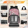 thumbnail image 3 of HUIACONG Rose Horse Kids Backpack Set 4-IN-1 All-in-One Kit for Boys Girls Age 6-10 Detachable Lunch Bag Pencil Case Water Bottle Holder Lightweight Daily Use Bag, 3 of 7